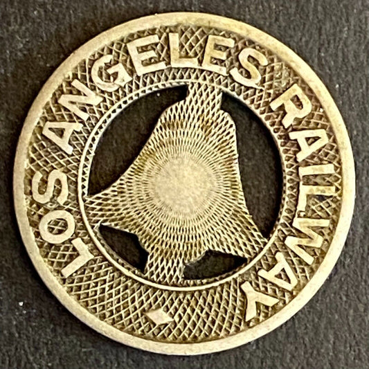 Los Angeles Railway G/F One Fare Transit Token 16mm Scarce