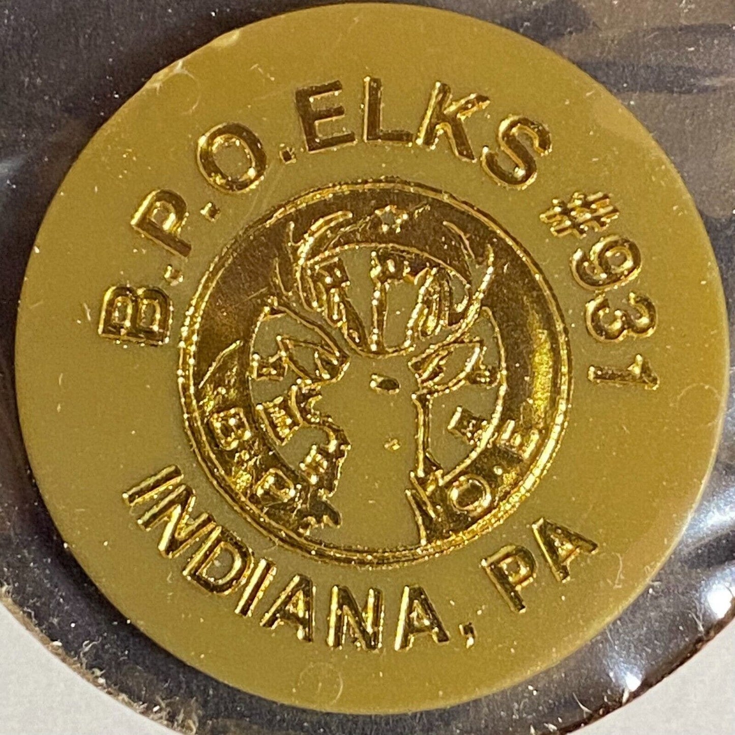 Indiana PA B.P.O Elks #931 c1970's-80's Plastic - "$3.00" Token