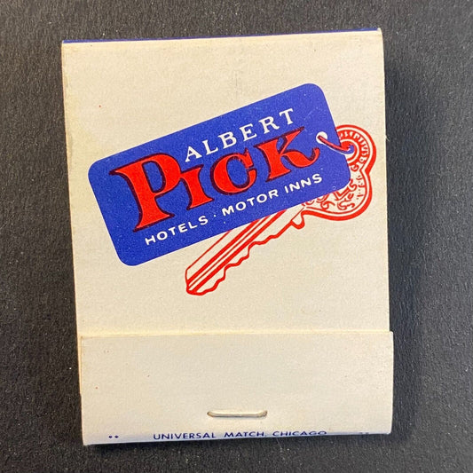 Albert Pick Hotels Motor Inns c1974-1980's Full Matchbook VGC