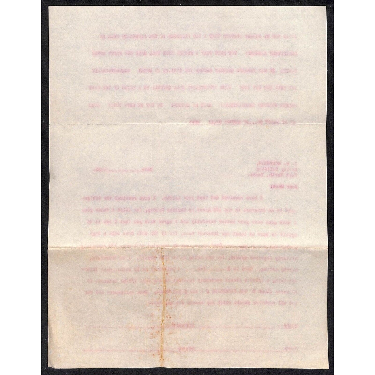 J.H. McKenzie Fort Worth 1933 Oil Lease & Royalties Lengthy Promotion Letter 4pp