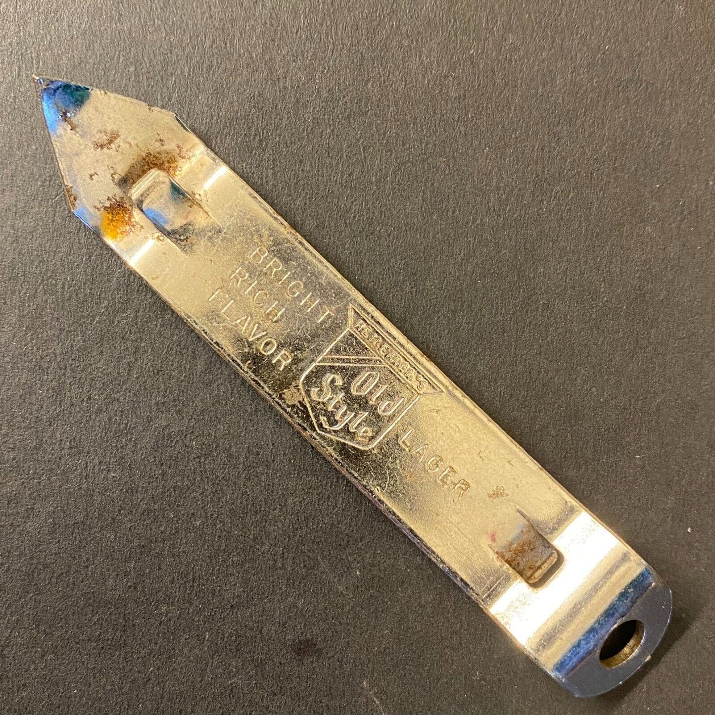 Heilman's Old Style Lager Vintage Small Steel Can Bottle Opener 3 1/4"
