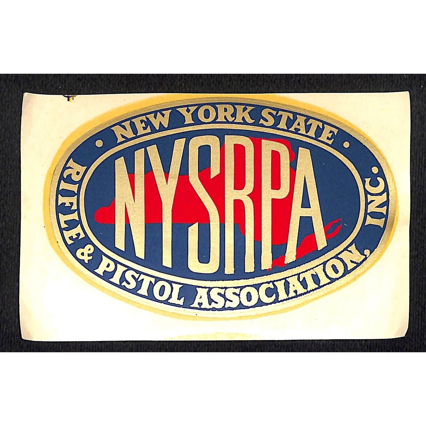 New York State Rifle and Pistol Association Water Transfer Decal c1970's-80's*