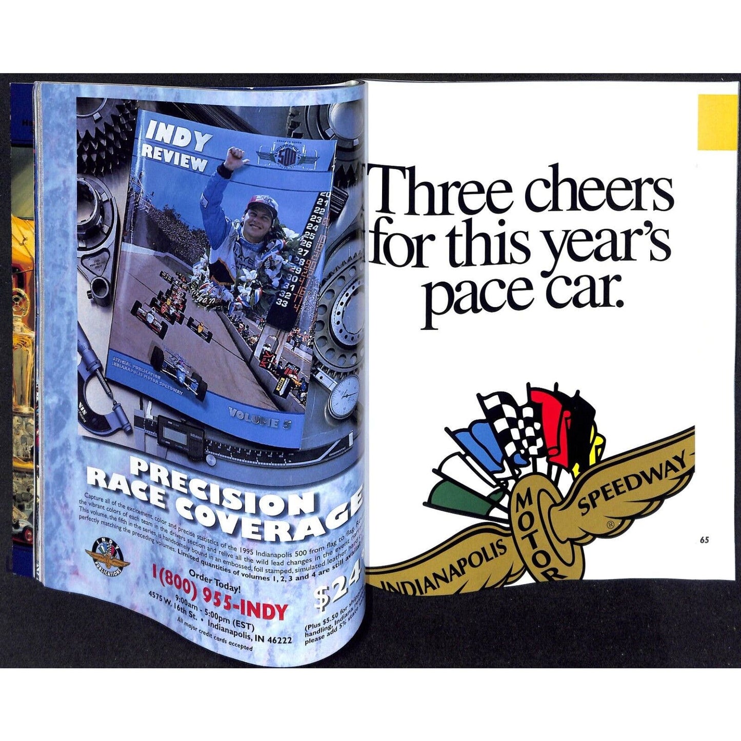 1996 Indianapolis 500 Program Racing VGC 208pp 1lb 4oz