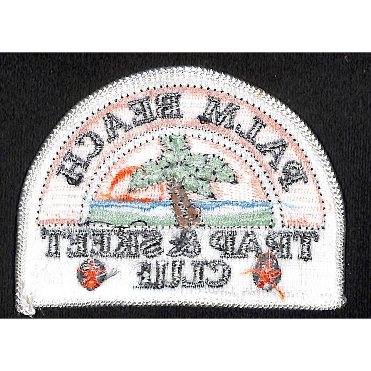 Palm Beach Trap Skeet Club Vintage Emb. Patch 3 1/2" c1990s NOS Scarce