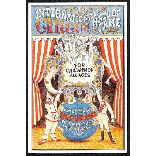 International Circus Hall of Fame 1989 Postcard 4" x 6" VGC