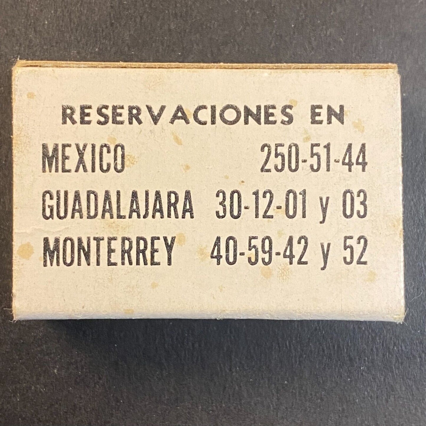 Hoteles Camino Real Westin Hotels Mexico Vintage Matchbox - VGC Scarce