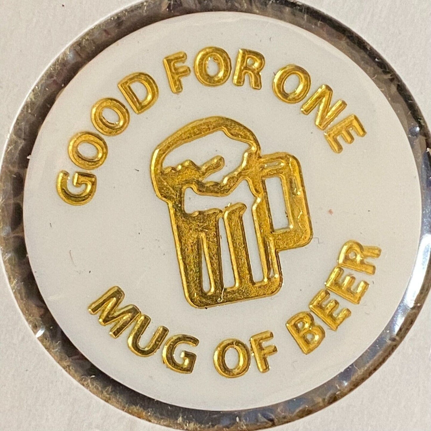 Mayfield, PA American Legion Post #610 c1980's Plastic Token "G/F Mug of Beer"