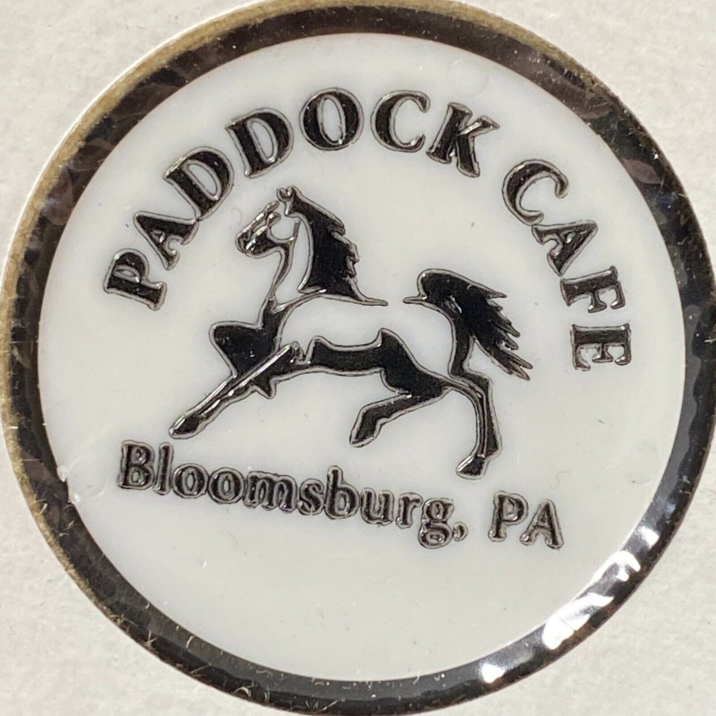 Bloomsburg, PA Paddock Cafe Plastic Token G/F One "Special" w/ Horse Art (#2)