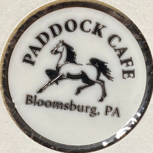 Bloomsburg, PA Paddock Cafe Plastic Token G/F One "Special" w/ Horse Art (#2)