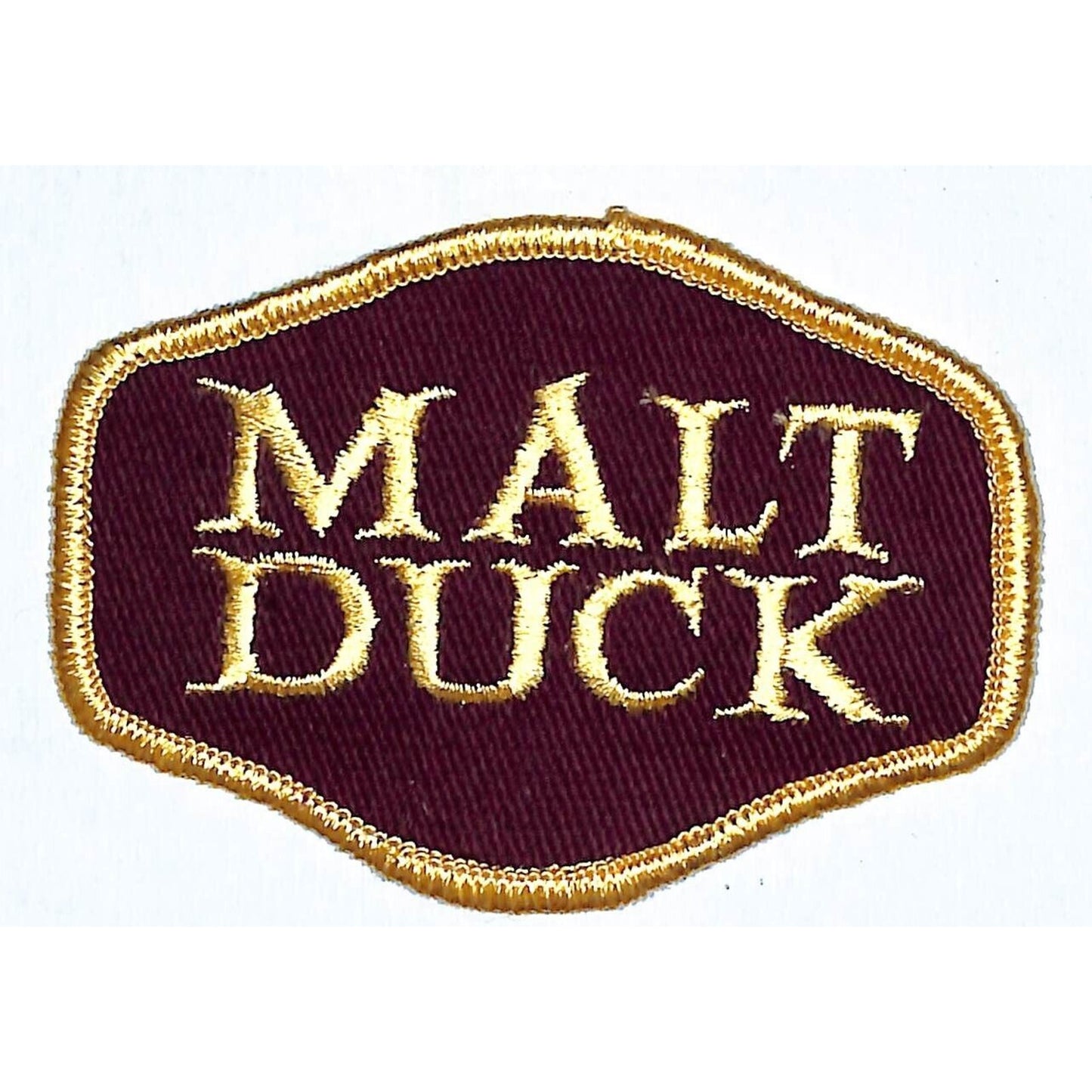 Malt Duck Beer Patch Vintage 2 1/2 x 3 3/4" VGC NOS c1975-85 Scarce (#1)