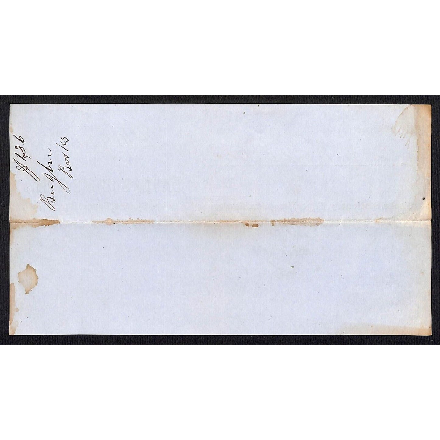 1855 Jabez Knowlton* Newburgh ME David Bucbee & Co Bangor Paper Hanging Billhead