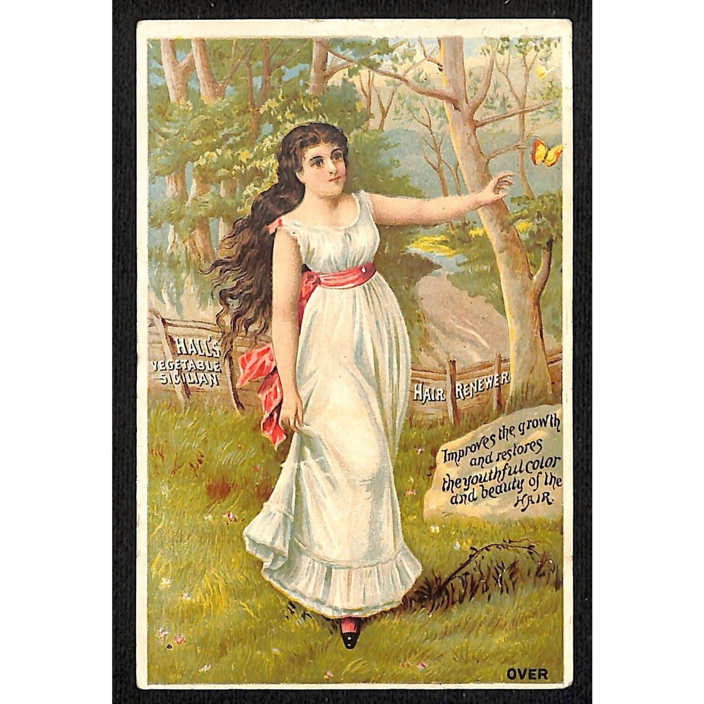 Wheeler & Wilson San Francisco Manufacturing Victorian Trade Card Girl in Kimono