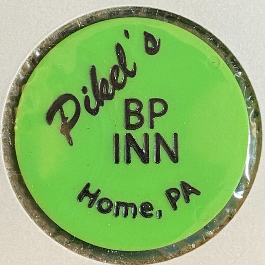 Home, PA Pikel's BP Inn c1980's-90's ? Plastic "G/F One Bottle Beer" Drink Token