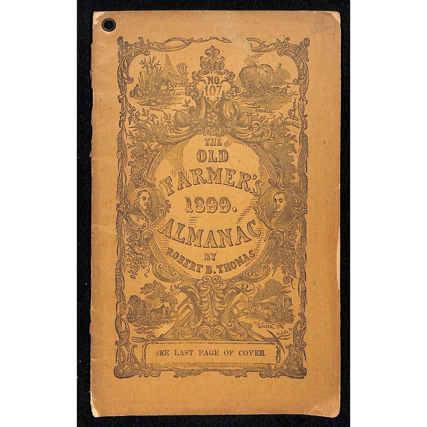 1895 Old Farmer's Almanac 48pp Geo. F. King, Boston / Cola Cola Ad