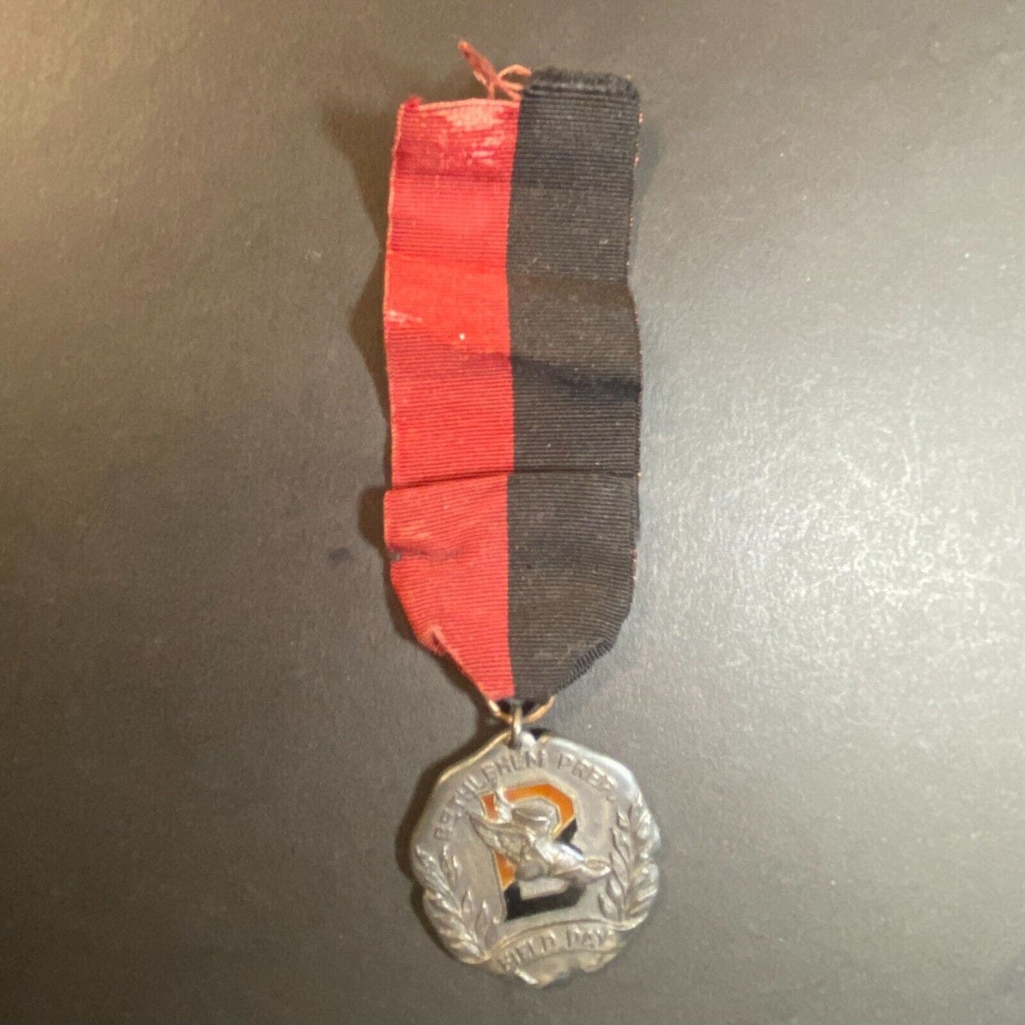 Bethlehem Prep School Field Day Javelin Throw Sterling Award Medal 33mm c1920's