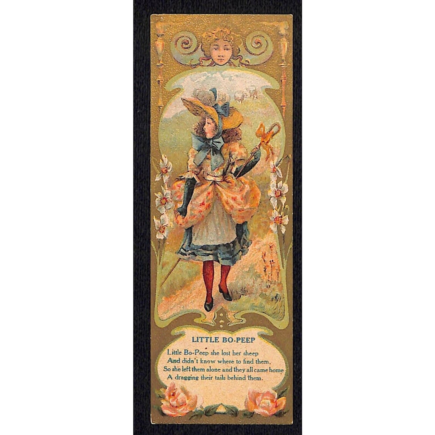 "The Standard Sewing Machine Co." Little Bo-Peep Victorian Trade Card VGC
