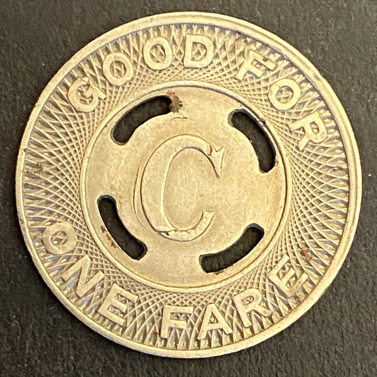 Canton City Lines G/F One Fare Transit Token 23mm (#3)