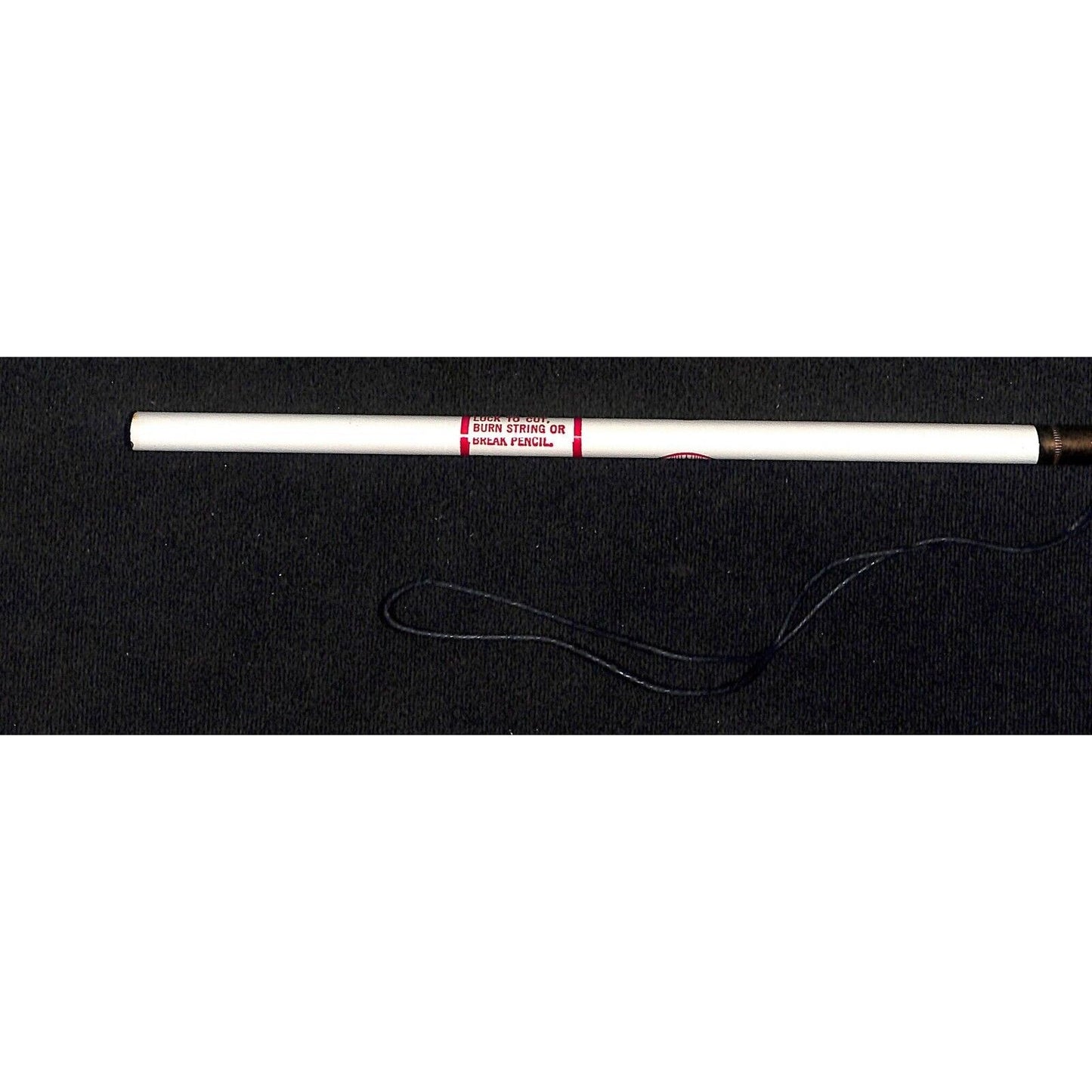 Schaefer "7 Years Bad Luck" Vintage Advertising Pencil w/ String Holder - VGC