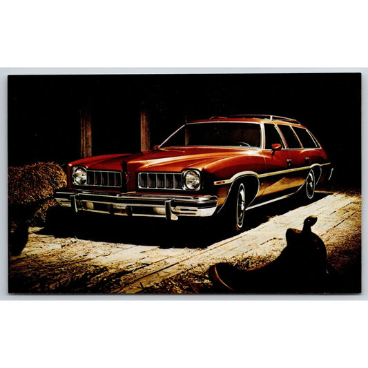 1974 Pontiac Luxury LeMans Safari Maxon Pontiac - Union, NJ Dealer Postcard