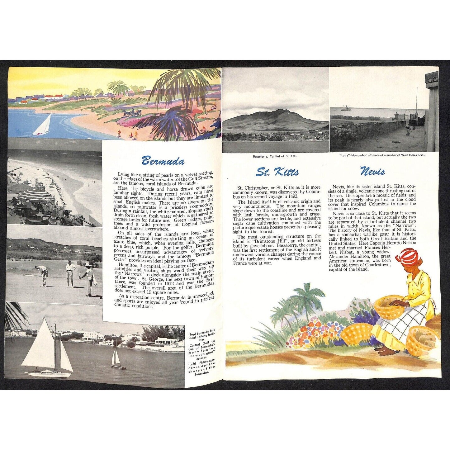 Canadian National West Indies Steamships Cruises c1948 Brochure 16pp