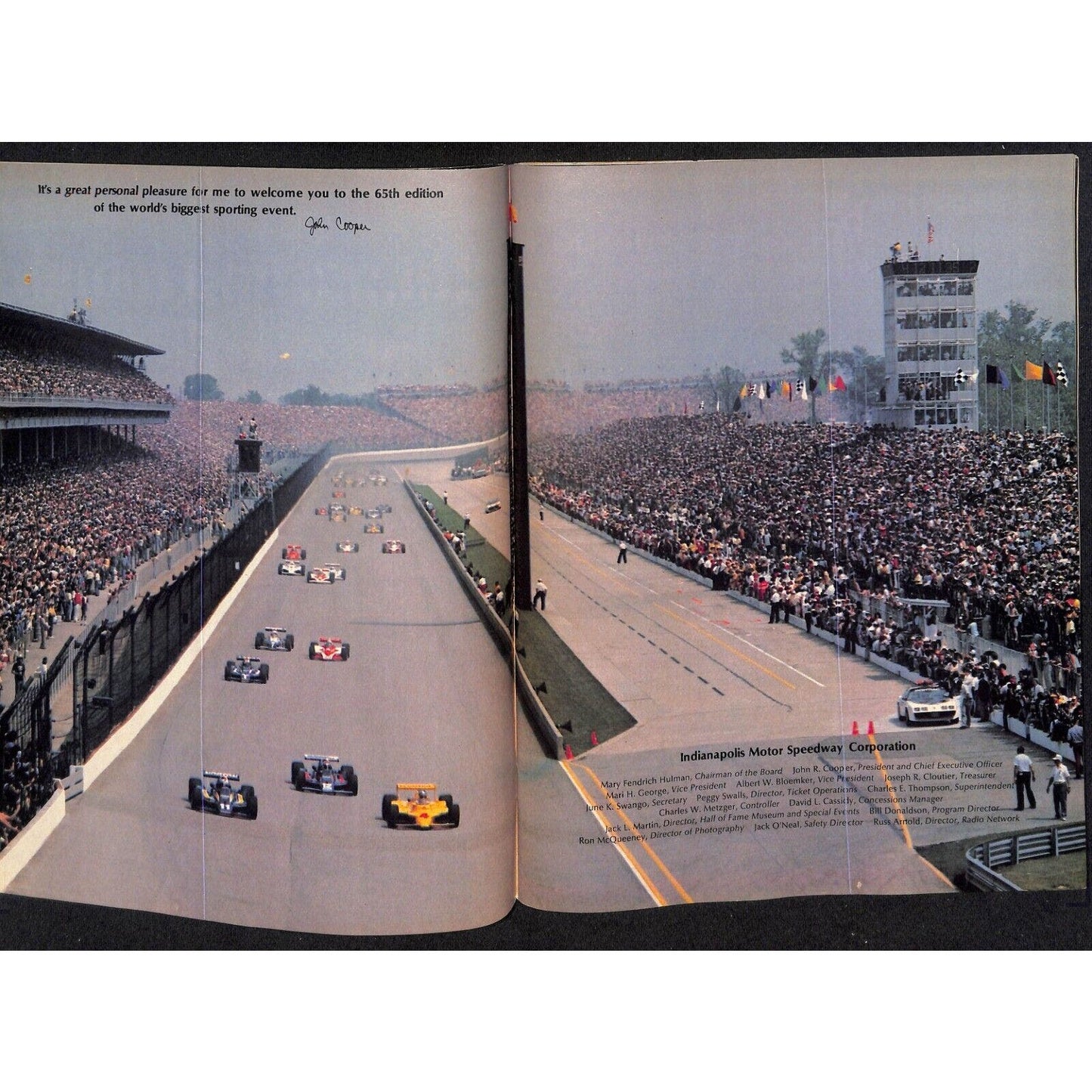 1981 Indianapolis 500 Program Racing VGC 107+pp 10oz