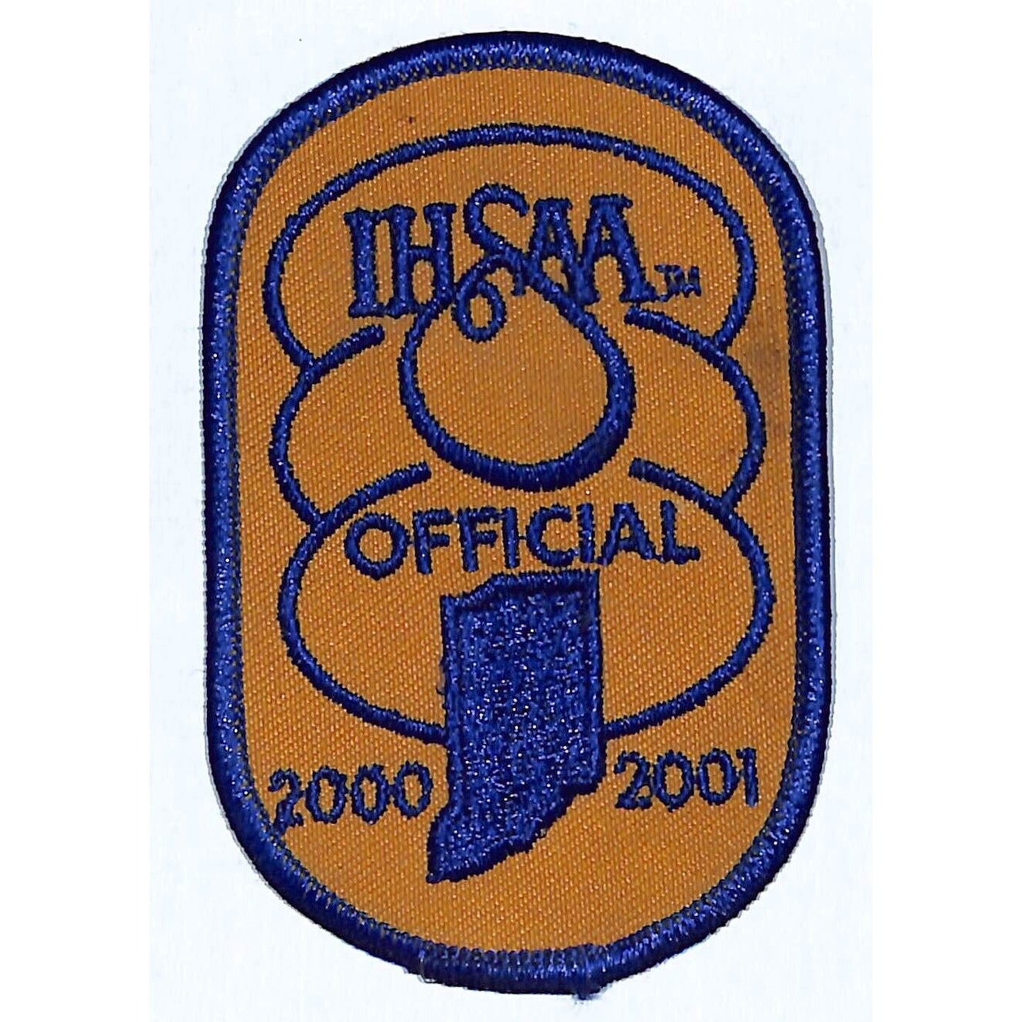 IHSAA Official Indiana High School Embroidered Patch 2.5" x 4" 2000 2001 VGC