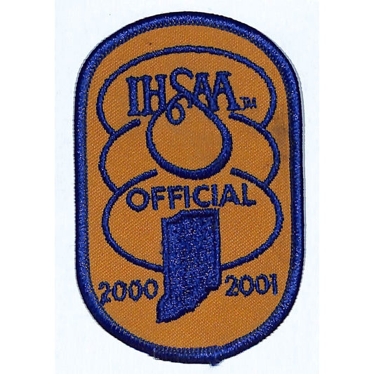IHSAA Official Indiana High School Embroidered Patch 2.5" x 4" 2000 2001 VGC