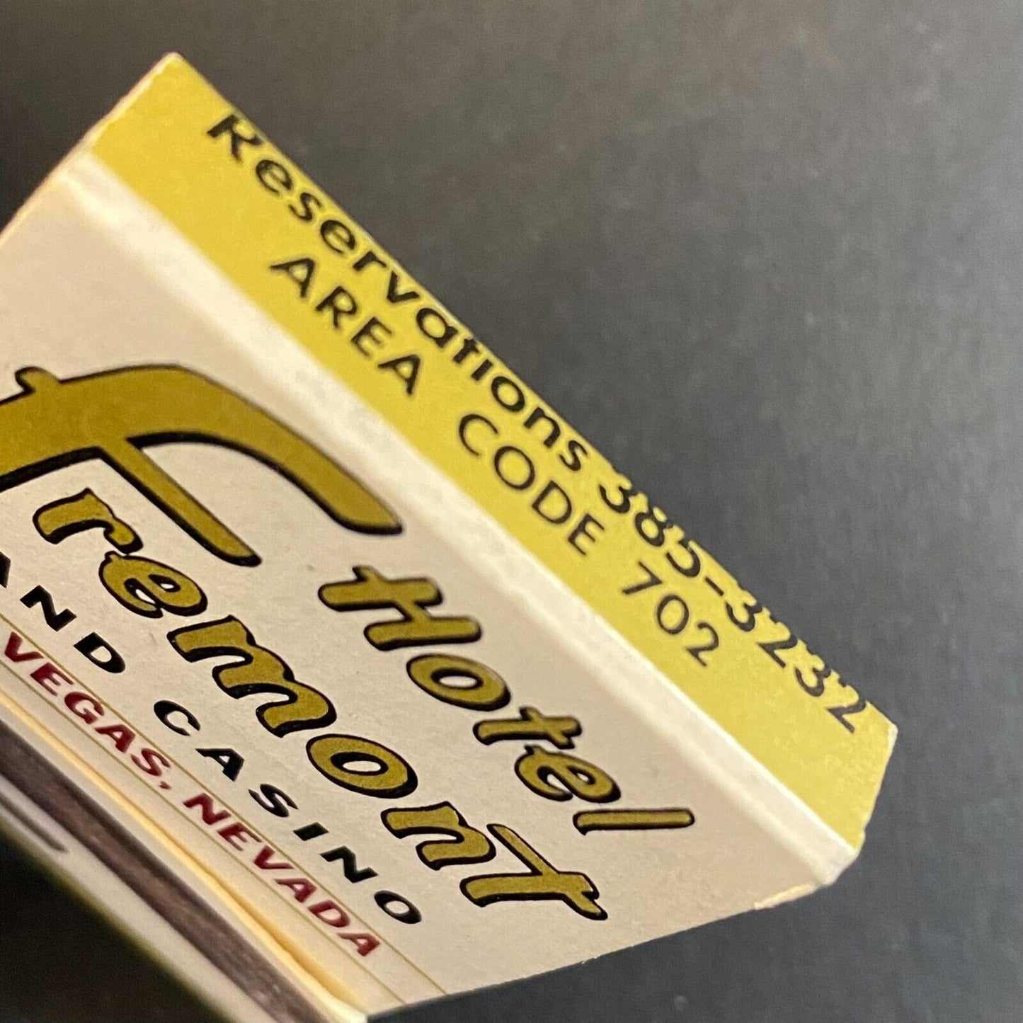 Hotel Fremont and Casino 3/4 Full (-5) Matchbook c1965-73