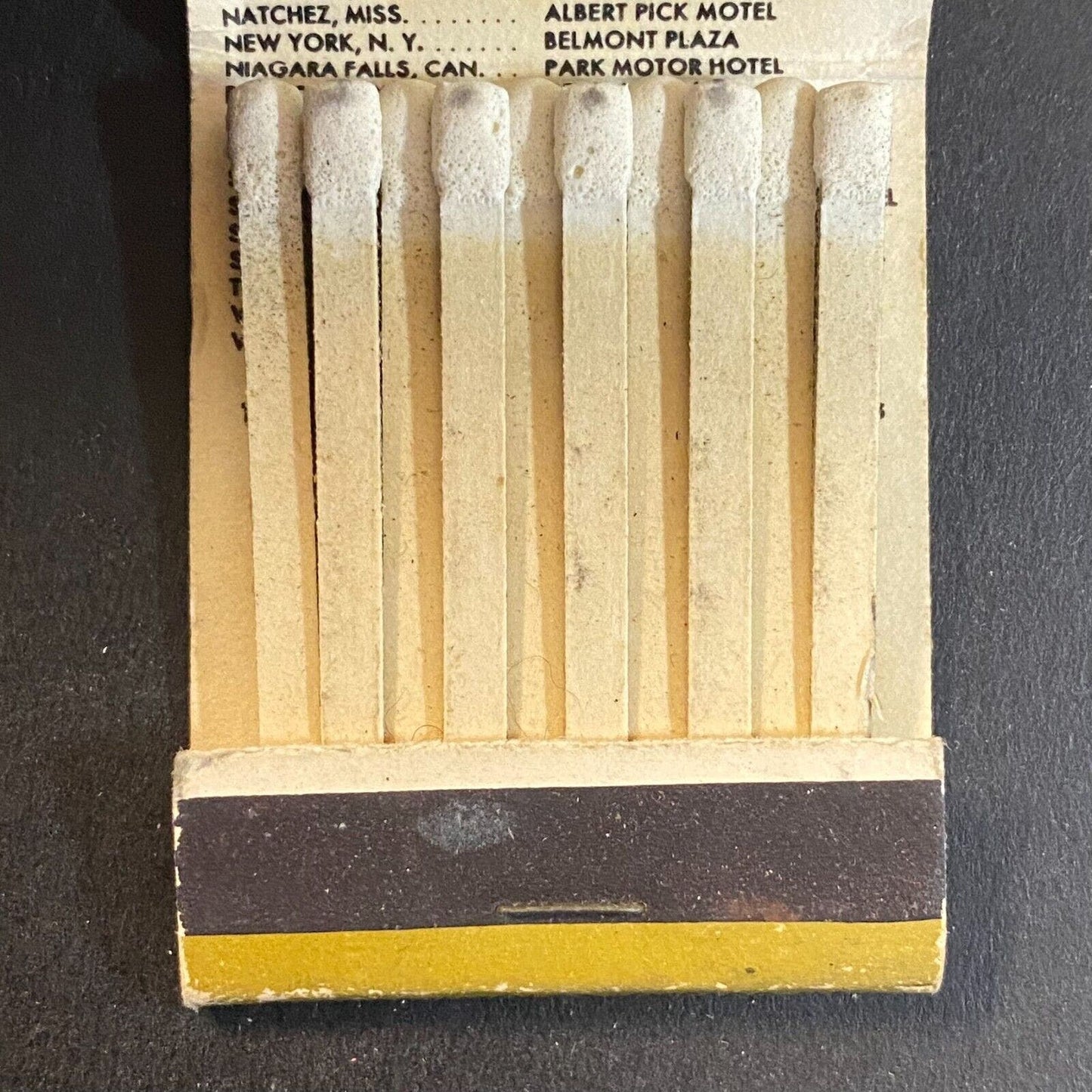 Albert Pick Hotels Motels c1960's-73 Full Matchbook