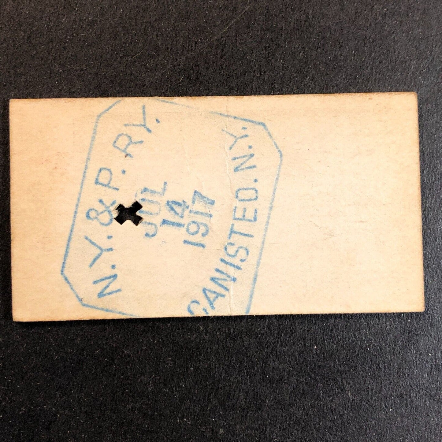 New York & Pennsylvania Railroad July 14 1917 Oswayo Ticket #4186 Scarce