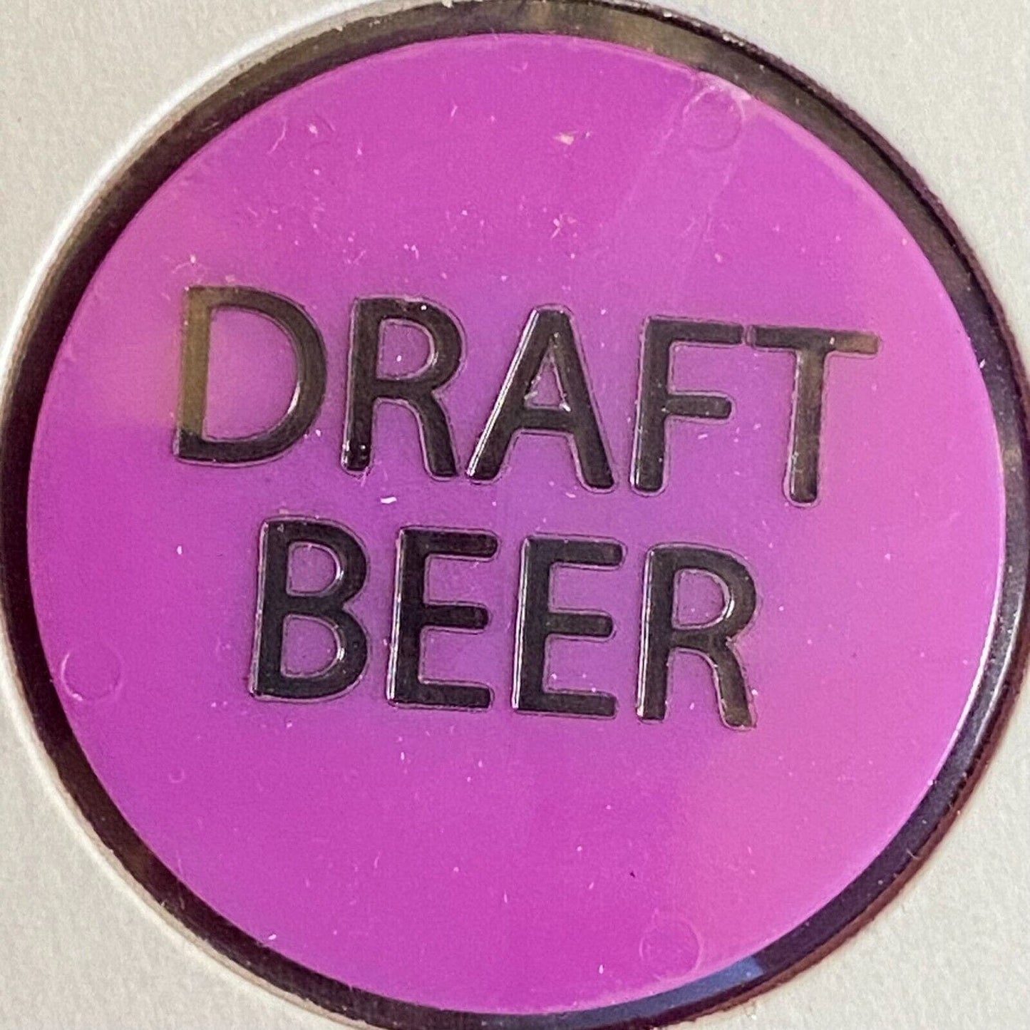Millvale, PA VFW Post 118 c1980's Plastic Token "Draft Beer"