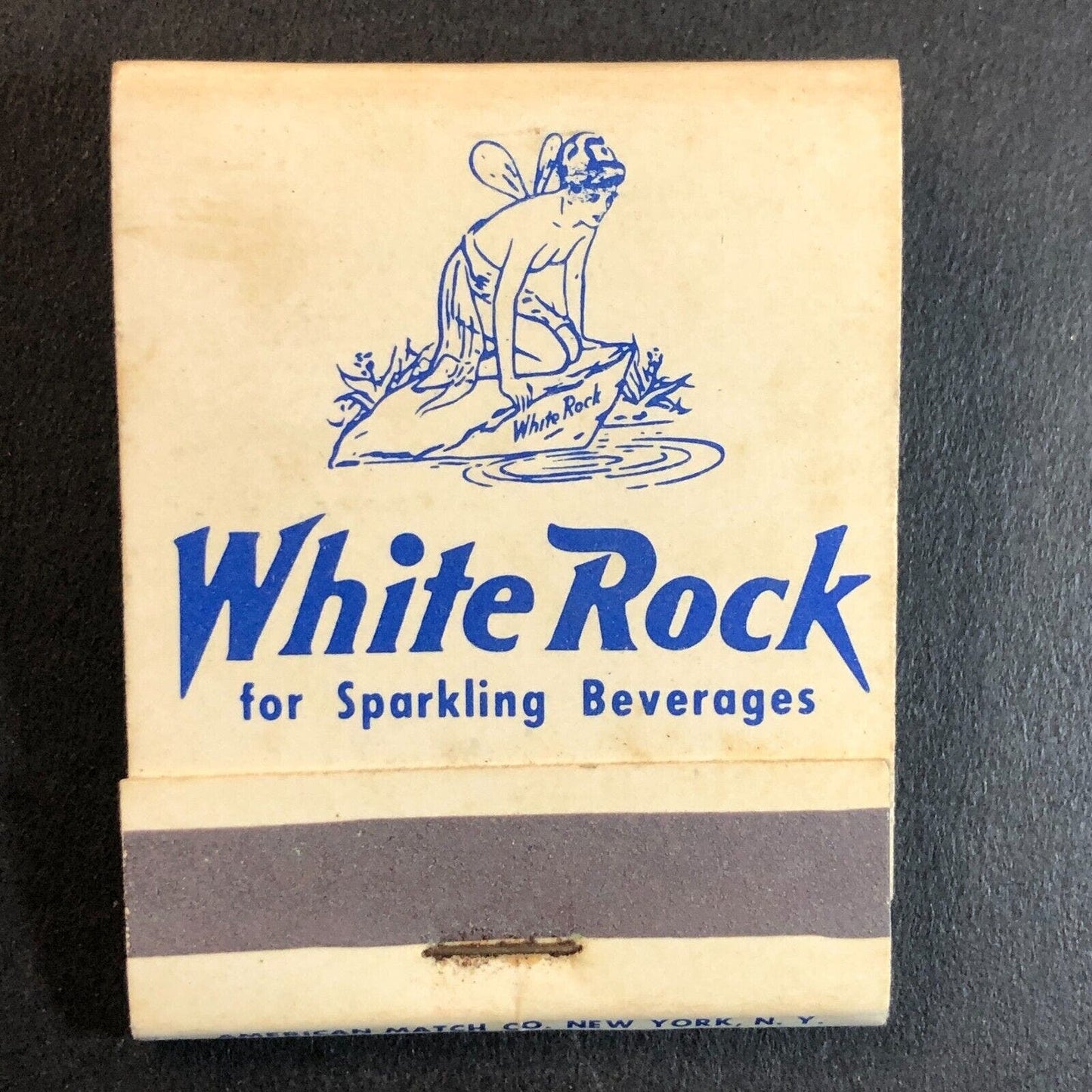 White Rock Sparkling Beverages Low Calorie Full Matchbook c1950's-60's VGC