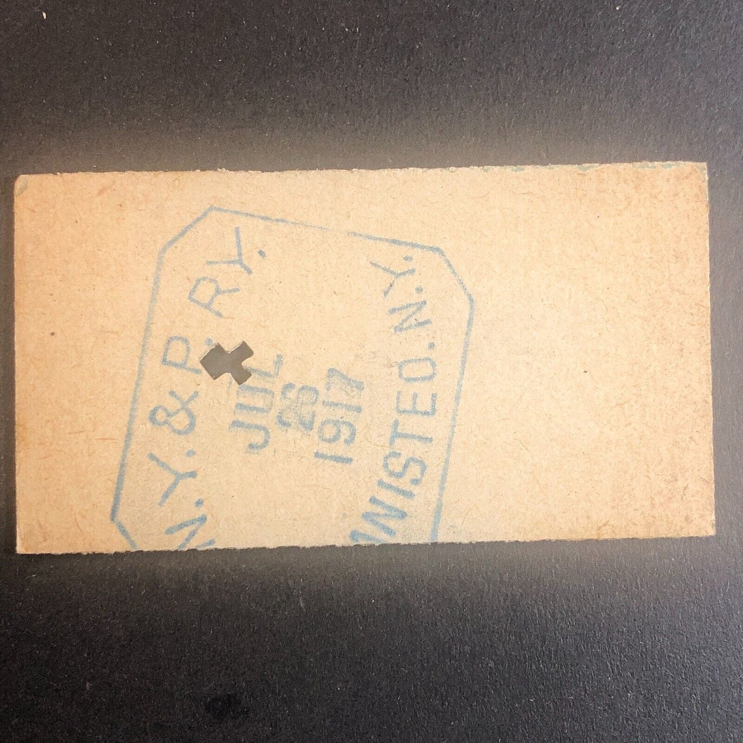 New York & Pennsylvania Railroad July 26 1917 Rexville, NY Ticket #30265
