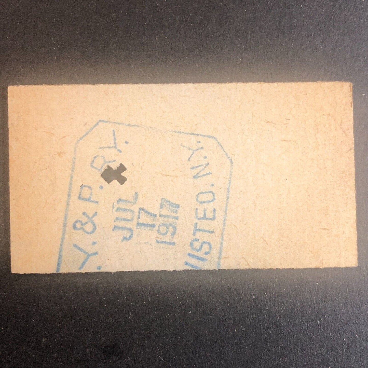 New York & Pennsylvania Railroad July 17 1917 Rexville, NY Ticket #30238