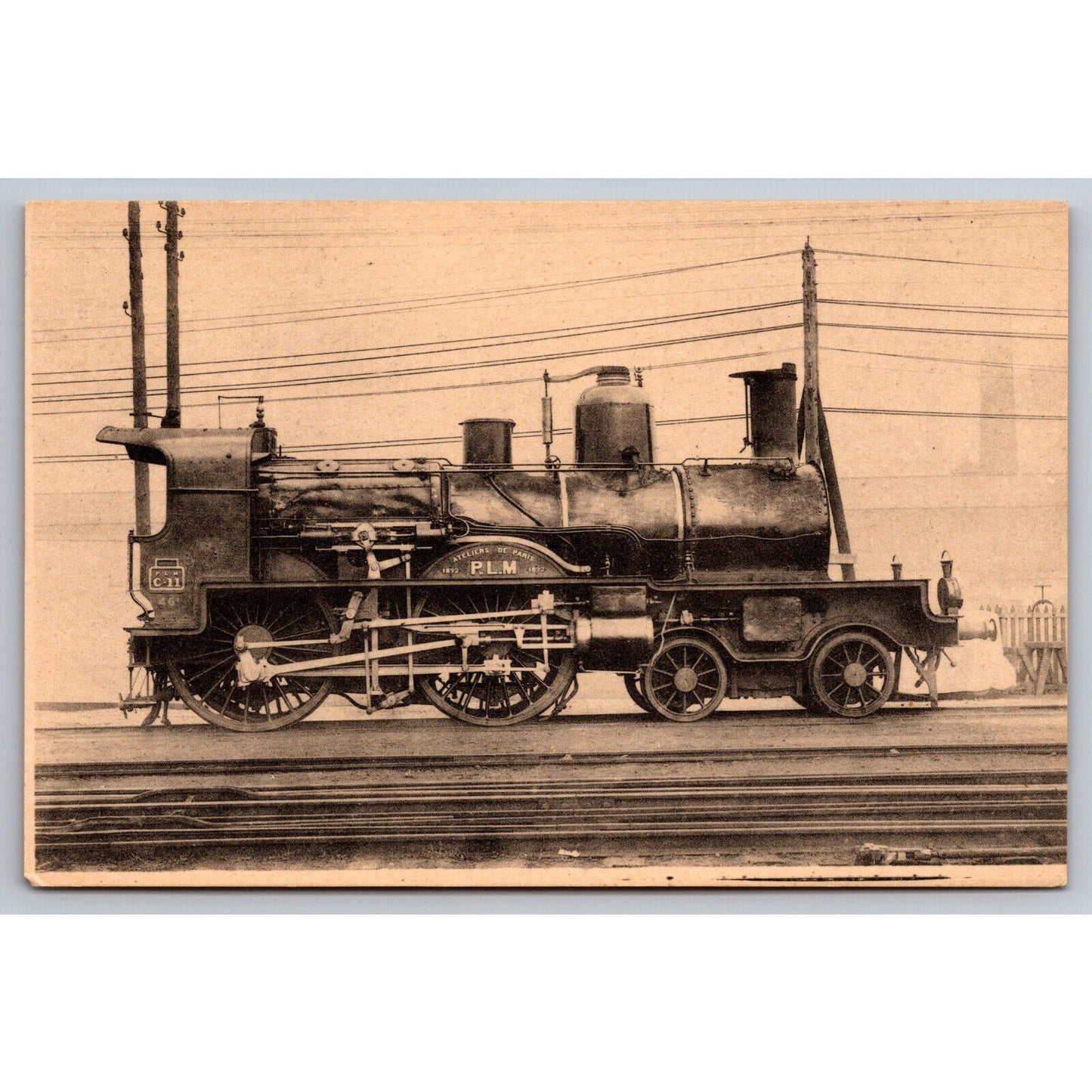 French Railroad RPPC* Postcard Machine C 11 Series C 11-C 12 c1900 H.M.P.