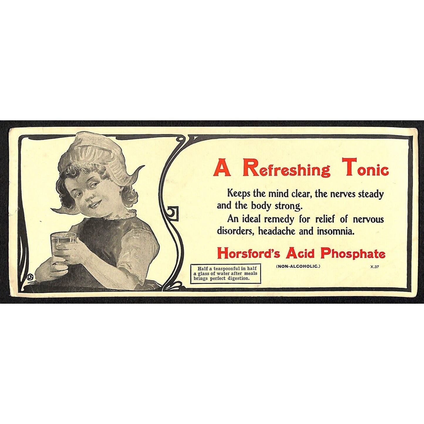 Horsford's Acid Phosphate Ink Blotter c1910-20