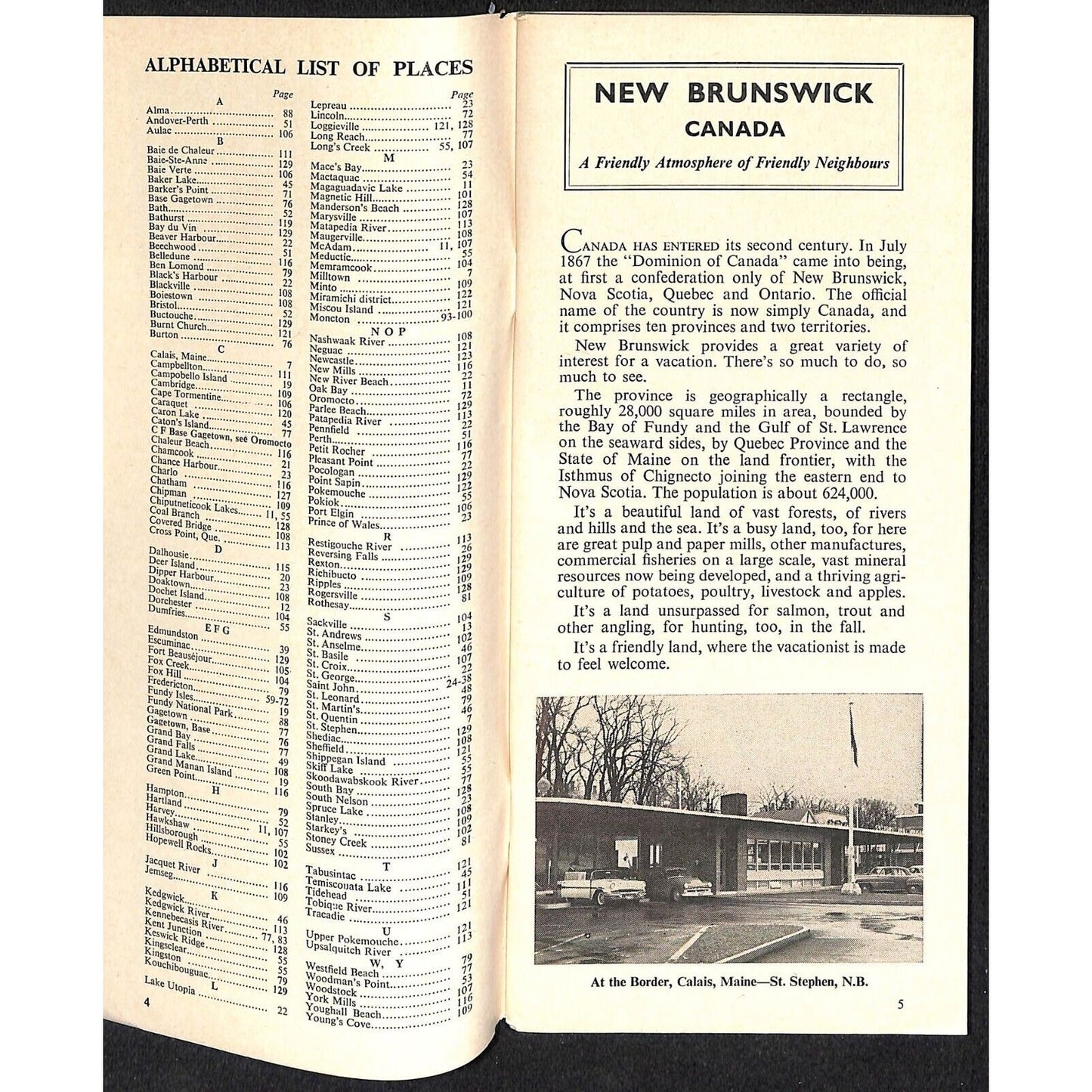 1969 New Brunswick Canada Tour Book Travel Brochure Unipress 146pp