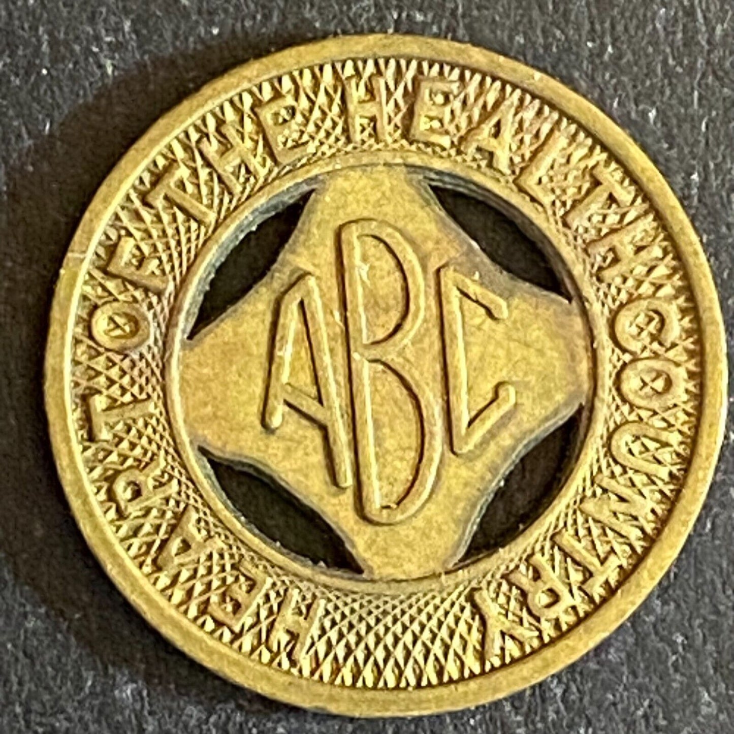 Albuquerque Bus Co. "ABC" Health Country Transit Token 16mm (#5)