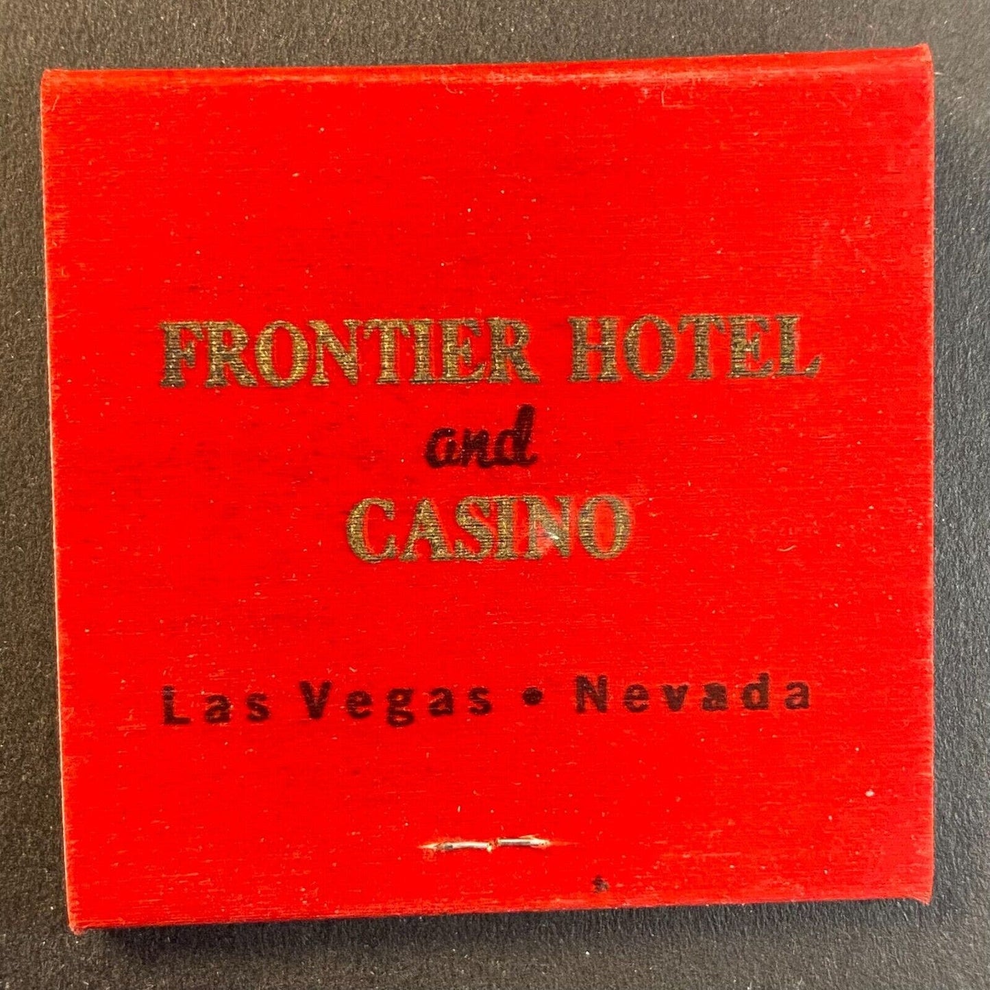 Frontier Hotel and Casino Cabaret c1965-73 Full Matchbook w/ Specialty Surface*