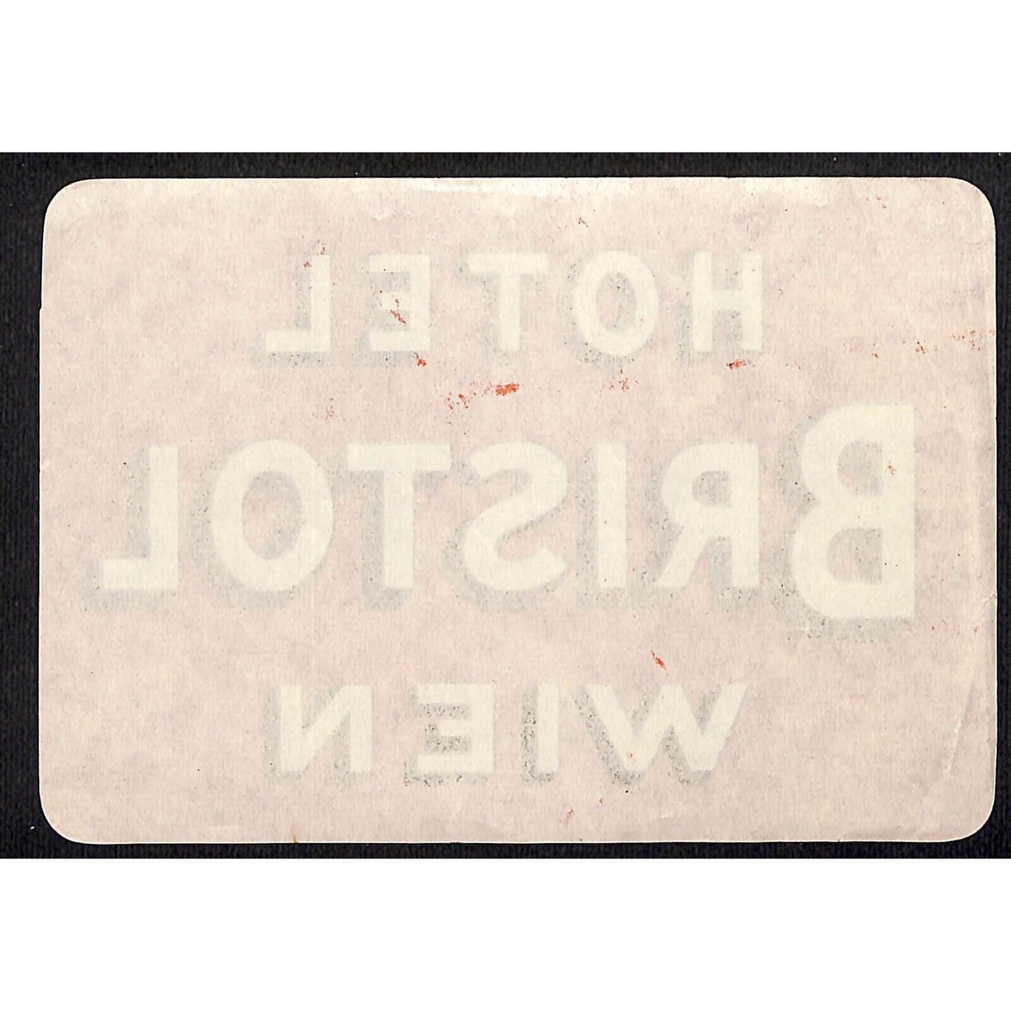 Hotel Bristol Wien Vienna Original Luggage Label c1930's Scarce