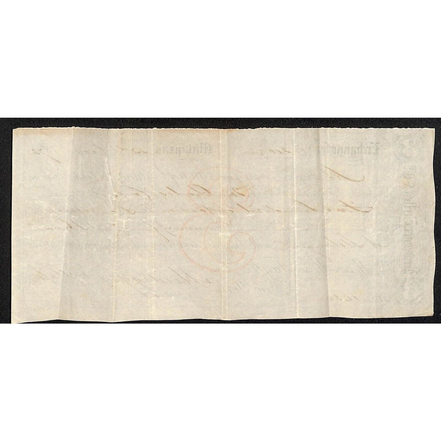 1872 "Third of Exchange" Certifictae $200 - Heidegger Trelles & Co. Matanzas