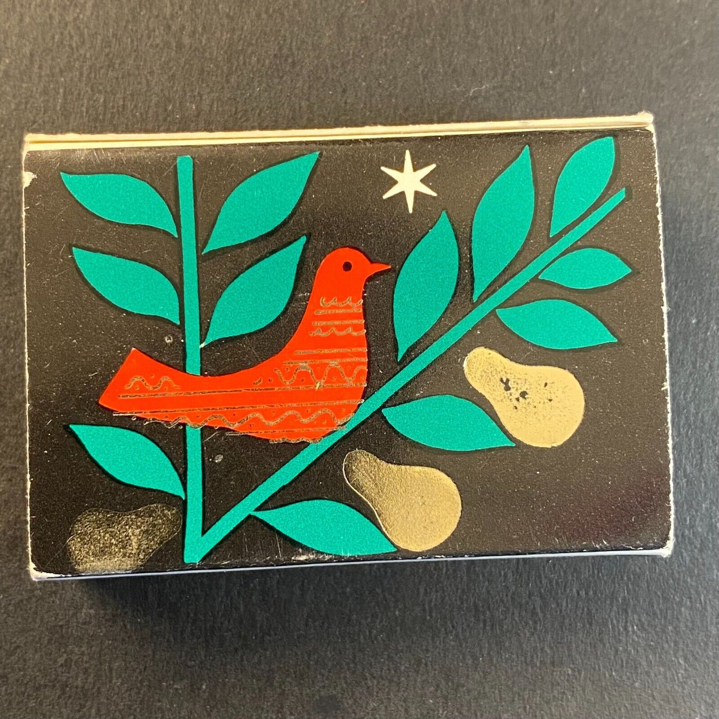 Gerald's Restaurant Michigan Ave Chicago Season's Greetings Matchbox c1970's VGC