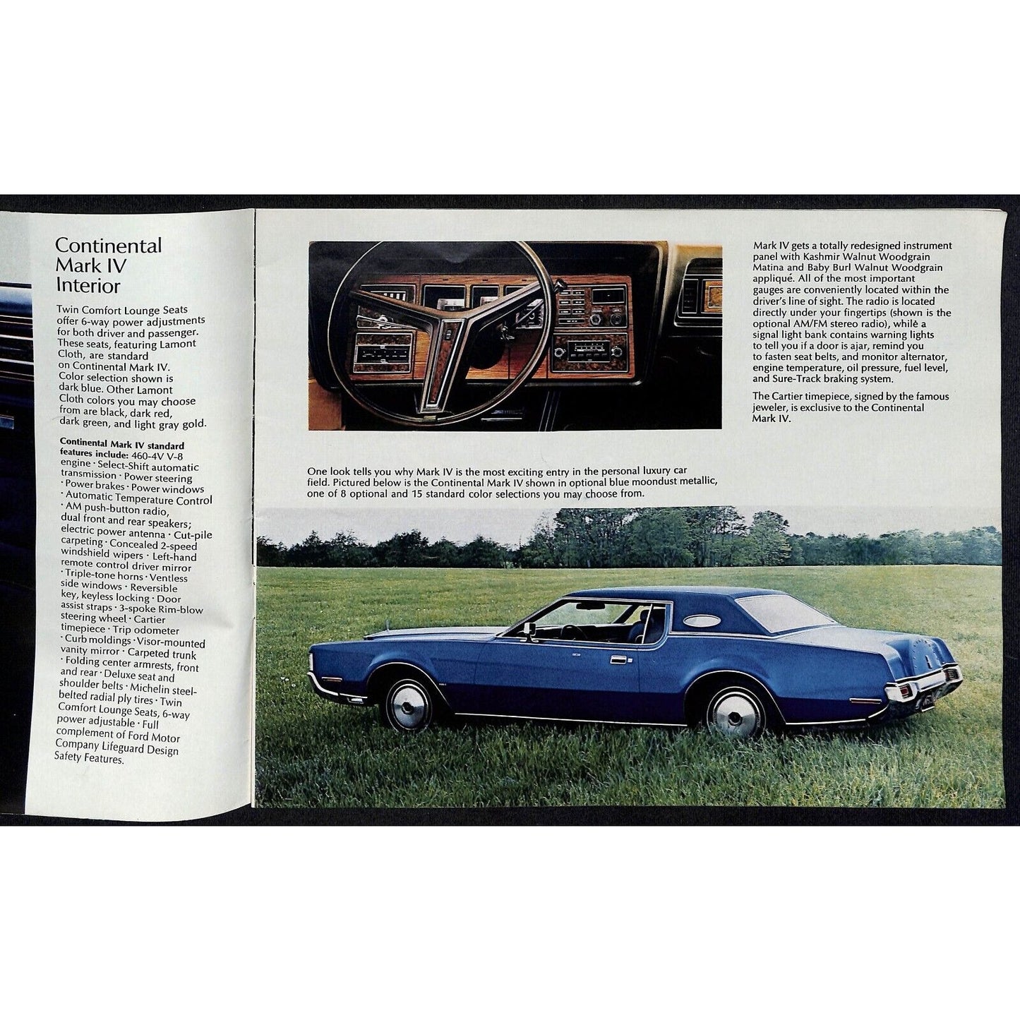 1972 Lincoln Mercury Sales Brochure - Downtown Nashua, NH 31pp