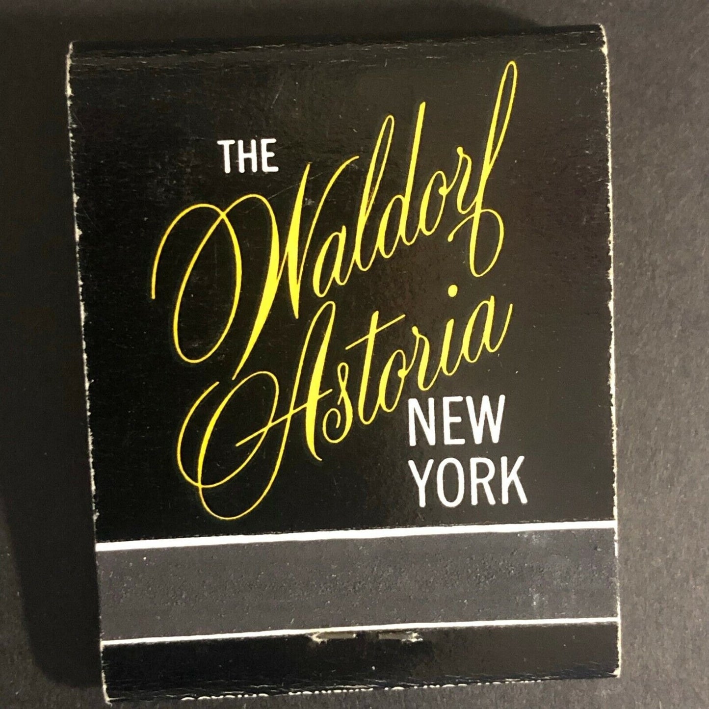 Waldorf Astoria Hilton Hotels New York c1970's Full Matchbook