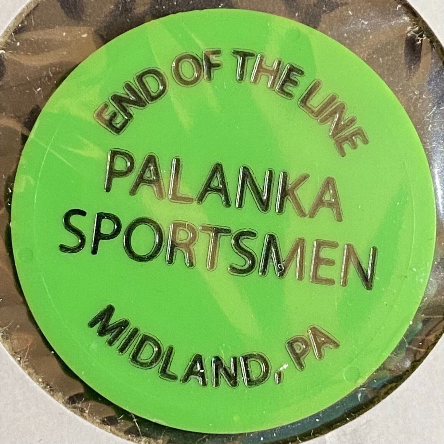 Midland, PA Palanka Sportsmen Club c1980's-90's Plastic Token G/F Whiskey