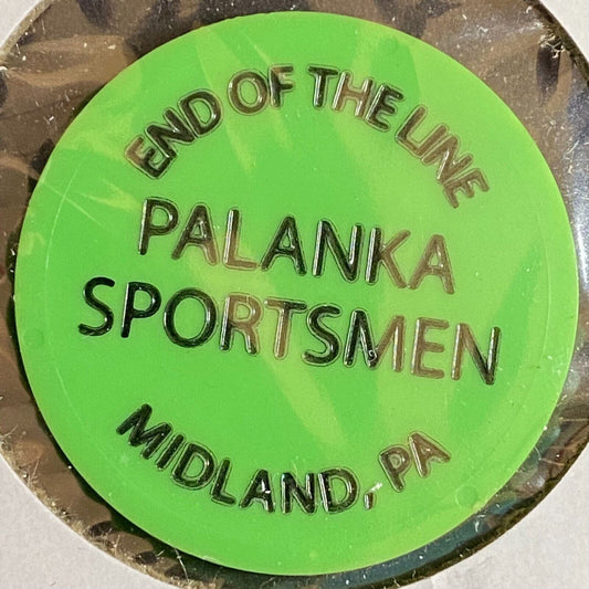Midland, PA Palanka Sportsmen Club c1980's-90's Plastic Token G/F Whiskey