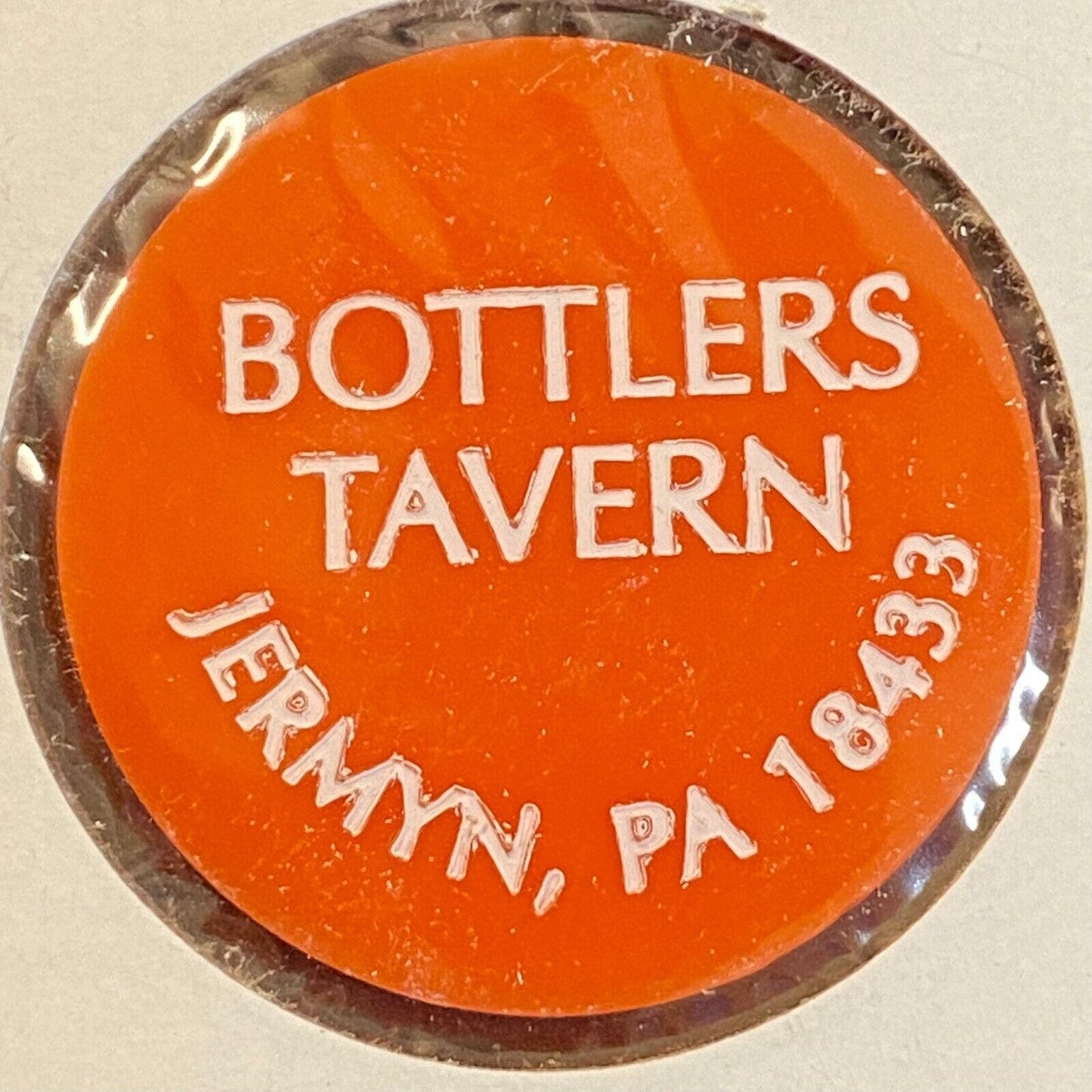 Jermyn, PA 18433 Bottlers Tavern c1980's Plastic "G/F One Happy Hour" Token