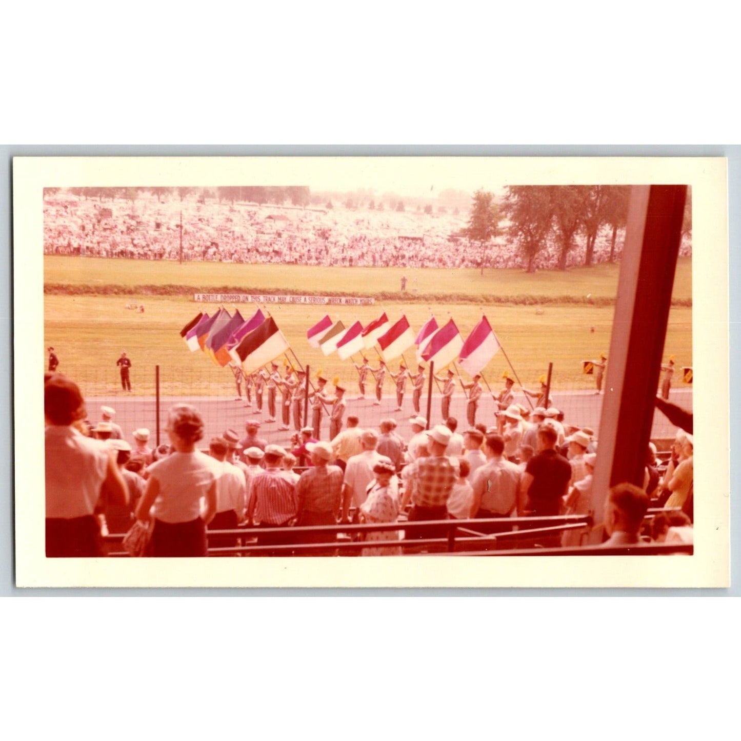 4 IMS Indianapolis Motor Speedway Race Track Parade Photos 3.5 x 5.75 c1960's ?