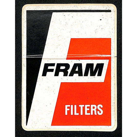 Fram Filters Vintage Performance Auto Sticker c1970's-80's (#3)