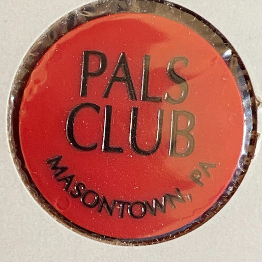 Masontown, PA Pals Club c1980's-90's Plastic Token G/F One Bottle Beer